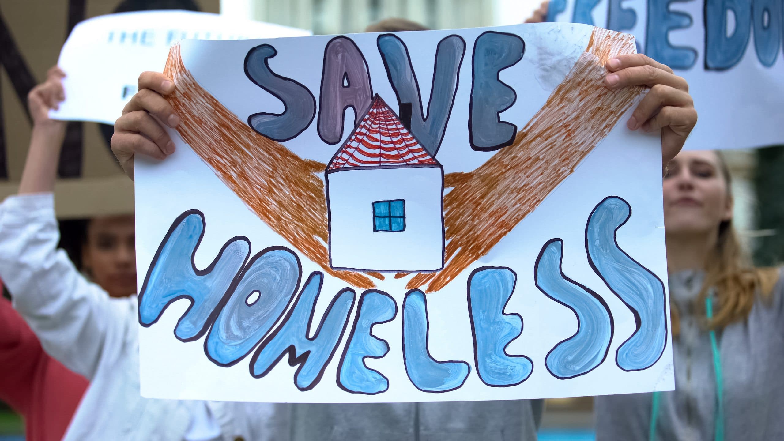 4 Solutions To Homelessness Robert J Strock   Save Homeless Sign Scaled 